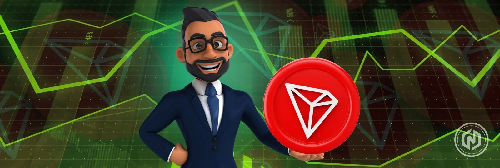 TRX价格违反了比特币蘸酱，TRON网络方法的每日活动地址300万